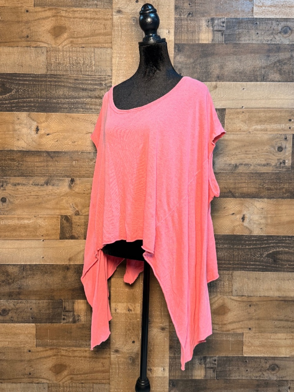 We the Free People Women's Pink Short Sleeve OS Cropped Shirt Large L TEP 104